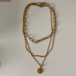 3 necklaces (can be worn together or separate)